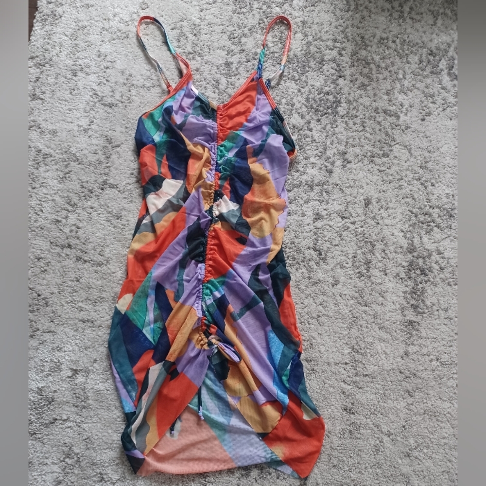 COLORBLOCK sheer mini dress - Picture 8 of 8